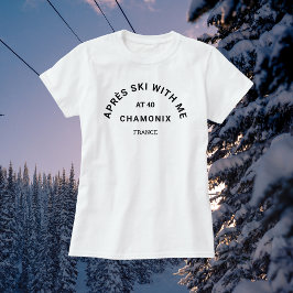 Camiseta Inverno Black Après Ski Comigo Em 40 Pistas De Esq