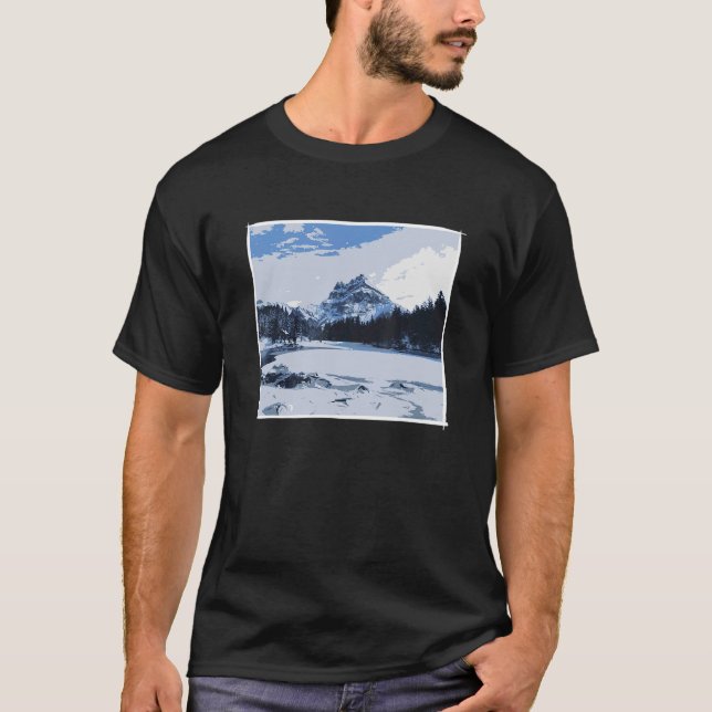 Camiseta Inverno exterior montanha calçado de neve alpina (Frente)