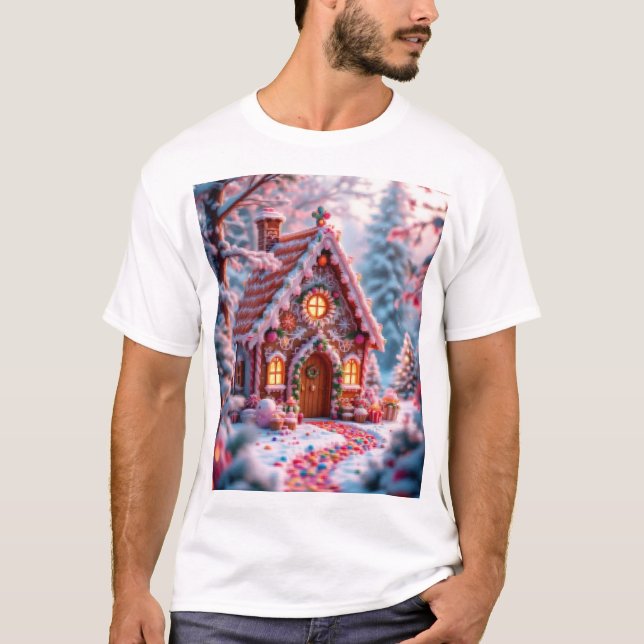 Camiseta Inverno feliz com Natal  (Frente)