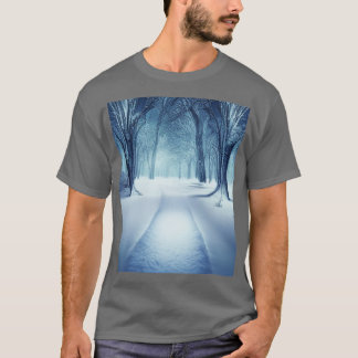 Camiseta inverno na natureza
