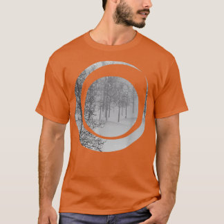 Camiseta Inverno, neve, árvores, Natal, Terra de Encantamen