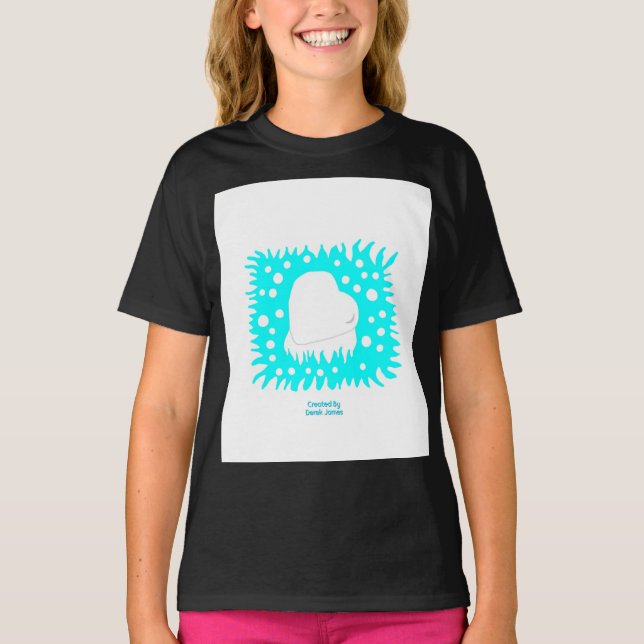 Camiseta Inverno Snow Hearls Girls Black Basic T Shirt (Frente)