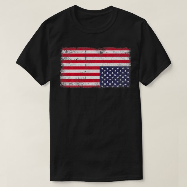 Camiseta Inverso da bandeira americana Incomodar os Estados (Frente do Design)