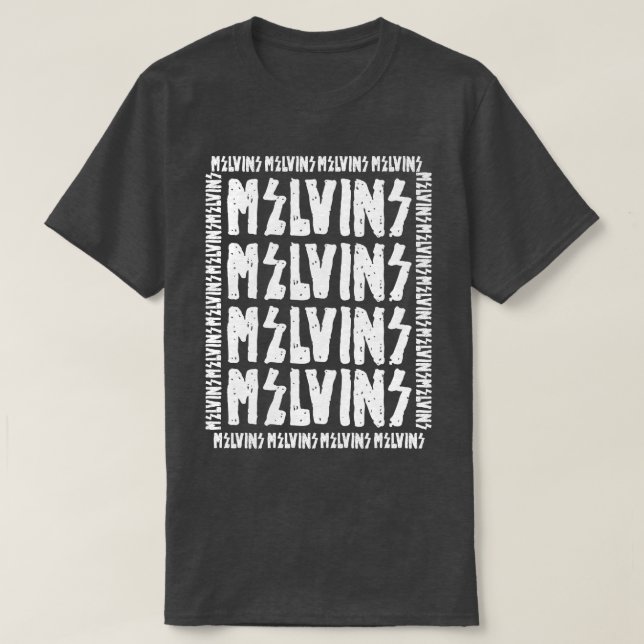 Camiseta Inverso da fonte Melvins (Frente do Design)