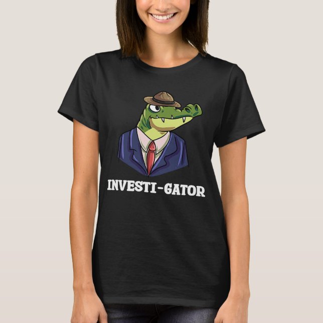 Camiseta Investi Gator Alligators Crocodilo Lizard Réptil (Frente)