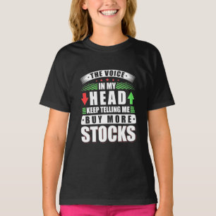 Camiseta Investidor No Meu Comprar Mais Ações