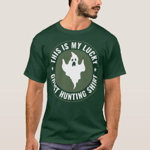 Camiseta Investigação Engraçada de Fantasmas da Sorte