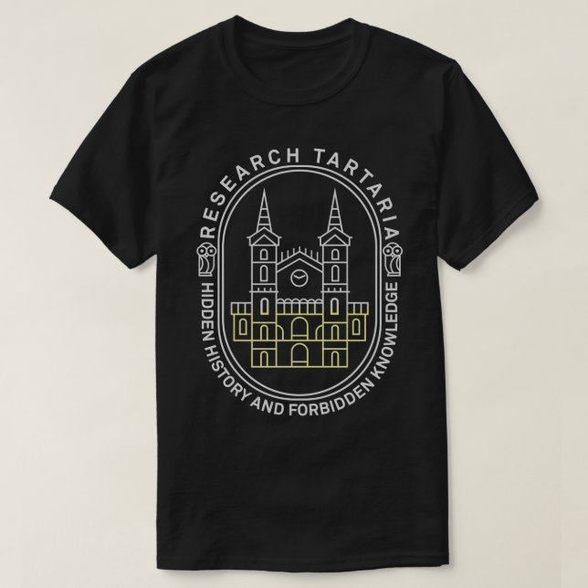 CAMISETA INVESTIGAÇÃO TARTARTARIA ESCONDIDA HISTÓRIA PROIBI (Frente do Design)