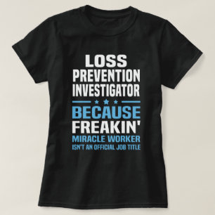 Camiseta Investigador de Prevenção de Perdas
