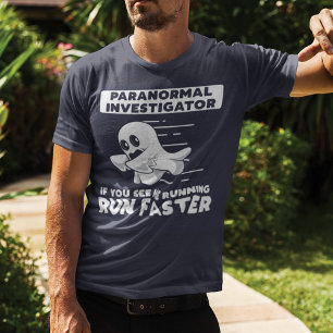 Camiseta Investigador Paranormal Caça Mais Rápida No Fantas