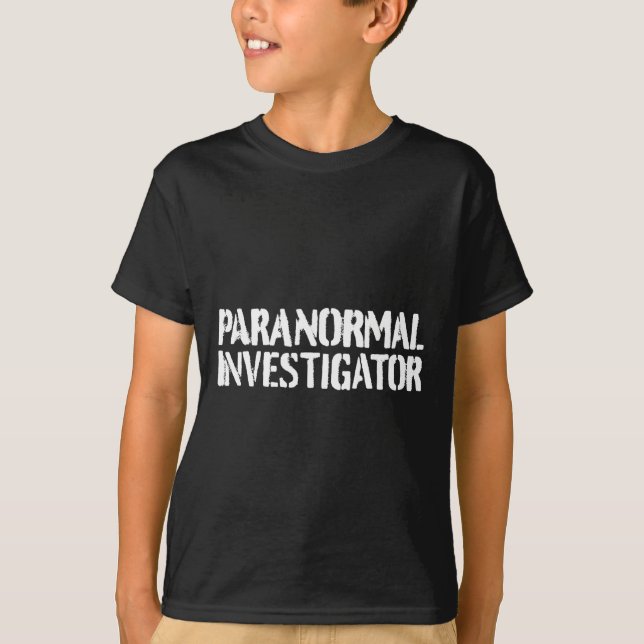 Camiseta Investigador Paranormal Fantasmas de Caça Paranorm (Frente)