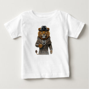 Camiseta Investigador Particular Leão Majestoso em Fedora H