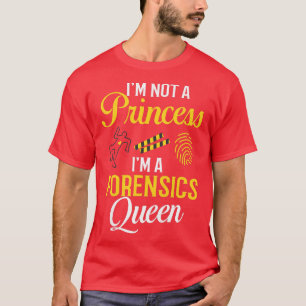 Camiseta Investigadora Forense de Criminalidade Científica