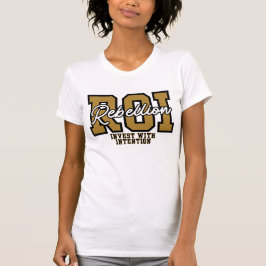 Camiseta Investimento na Rebelião de ROI com Moda de Riquez
