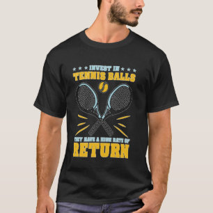 Camiseta Invista em Bolas de Tênis Alta Taxa de Retorno