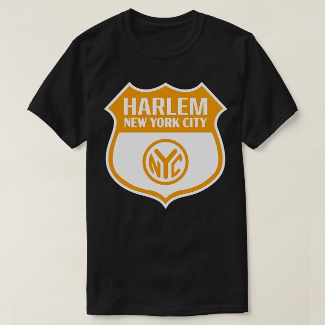 Camiseta Invólucro do Nova Iorque Retro Token do Harlem Dou (Frente do Design)