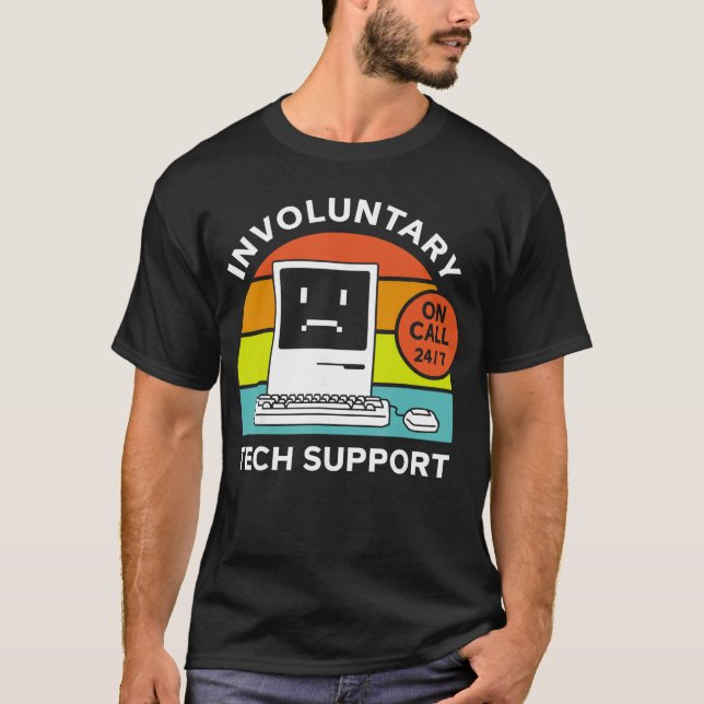 Camiseta Involuntaryech Support funny (Frente)