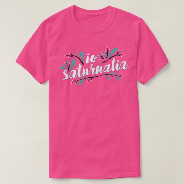 Camiseta Io Saturnalia floral  (Frente do Design)