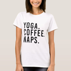 Camiseta Ioga. Café. Sestas