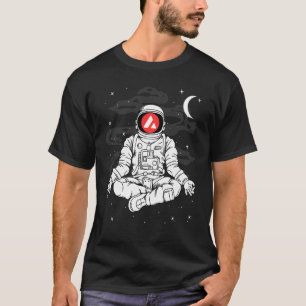 Camiseta Ioga de Astronauta Avalanche Avax Moeda Para a Lua