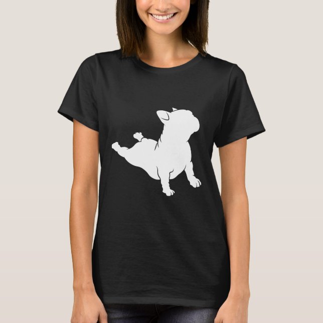 Camiseta Ioga de Bulldog Francês- (Frente)