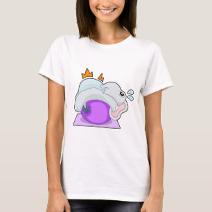 Camiseta Ioga de Elefante Ginástica Fitness