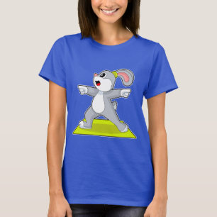 Camiseta Ioga de Ginástica Fitness de Coelho