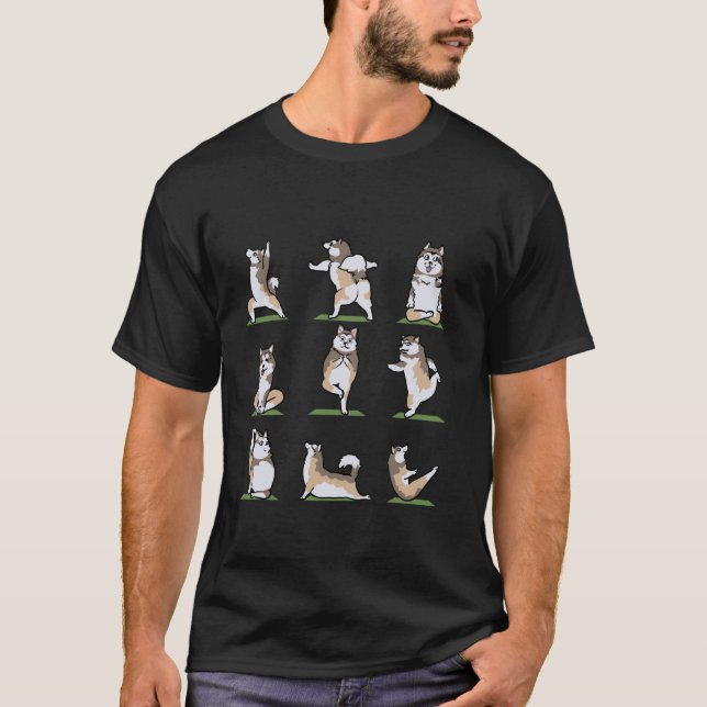 Camiseta Ioga de Malamute do Alasca (Frente)
