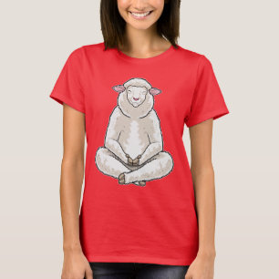 Camiseta Ioga de Ovelha Fitness Meditação