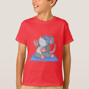 Camiseta Ioga de Rato Fitness Meditação