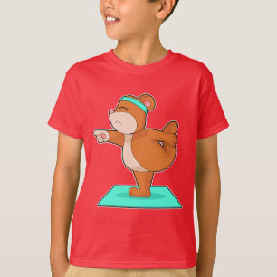 Camiseta Ioga de Urso Fitness Ginástica