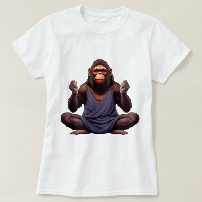 Camiseta Ioga do Macaco / Iogue Macaco (Frente do Design)