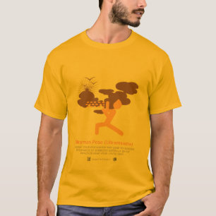 Camiseta Ioga do poder: Pose de Ultraman (Ultramasana)