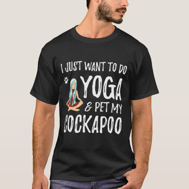 Camiseta Ioga e Apoo Cachorro para Presente Engraçado para  (Frente)