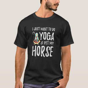 Camiseta Ioga E Cachorro Para Cavalo Ideia Mãe