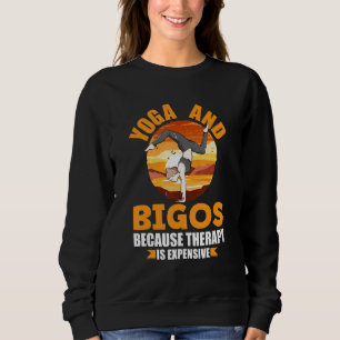 Camiseta Ioga e Terapia Bigos Humor Pilates Engraçado Yogi