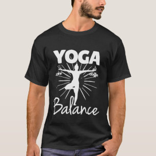 Camiseta Ioga Equilíbrio Vinho E Café Gráfico Feminino
