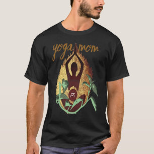 Camiseta Ioga Mãe Ioga Meditação Fitness Zen Poses Ioga Lo