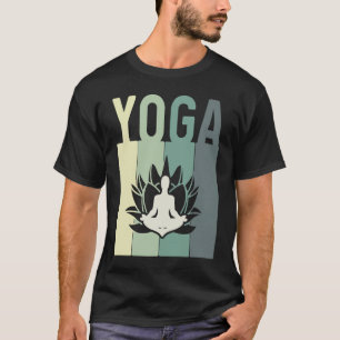 Camiseta Ioga Mínima Meditante De Flor De Lotus