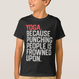 Camiseta Ioga Porque Socar as Pessoas é Mal Visto _1