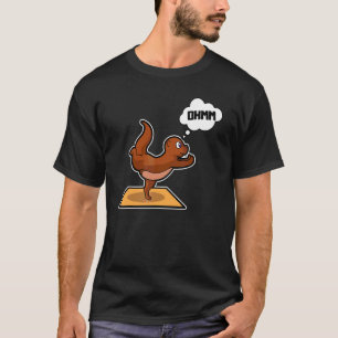 Camiseta Ioga Poses da Lontra Peixe Esporte Ginástica Ohm B