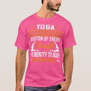 Camiseta Ioga Significa Adição De Mente E Alma Energéticas