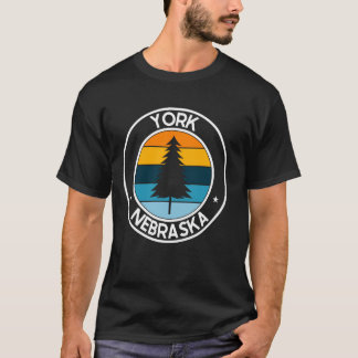 Camiseta Iorque NE USA City Pride Retro Sunset