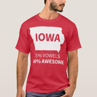 Camiseta Iowa 75 Vowels 100 incrível