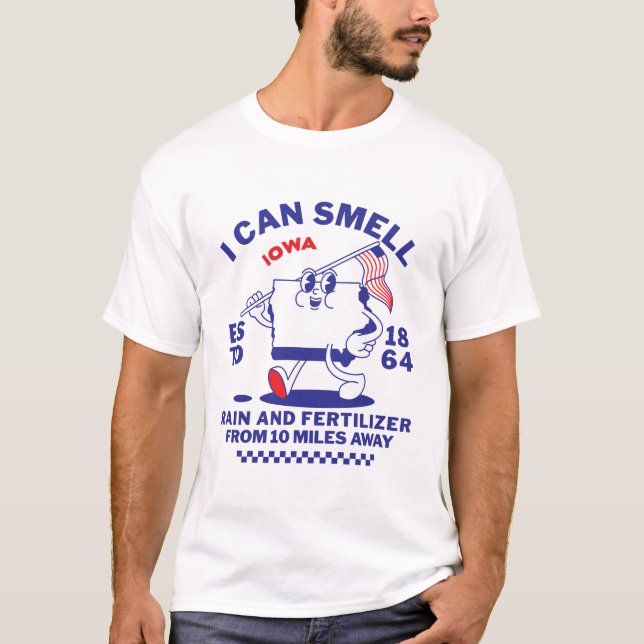 Camiseta Iowa : chuva e fertilizante (Frente)