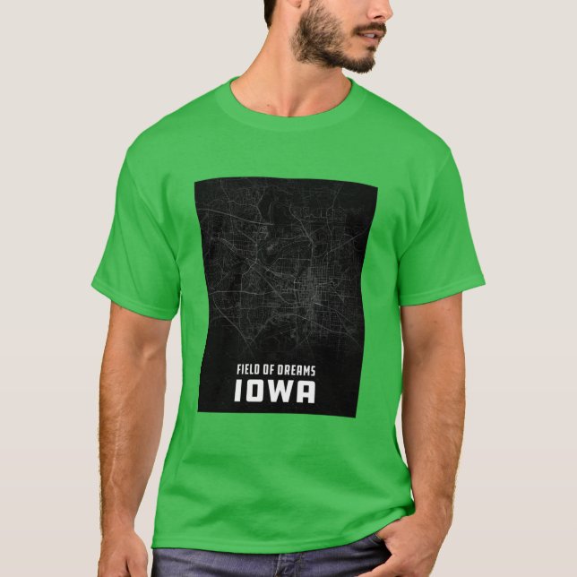 Camiseta Iowa City Map Oversized (Frente)