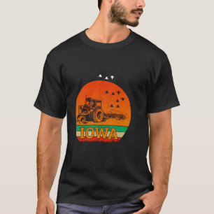 Camiseta Iowa Farmer Sunset Trator