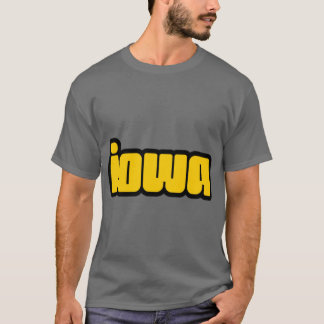 Camiseta iowa funky letters