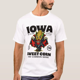 Camiseta Iowa: meu tipo sanguíneo 