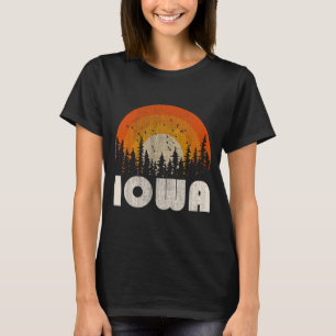 Camiseta Iowa - natureza engraçada vintage caminhada 60 70 
